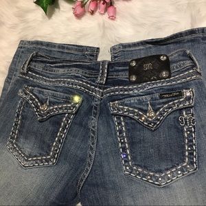 Miss Me Vintage Embellished Stretch Jeans Sz 30
